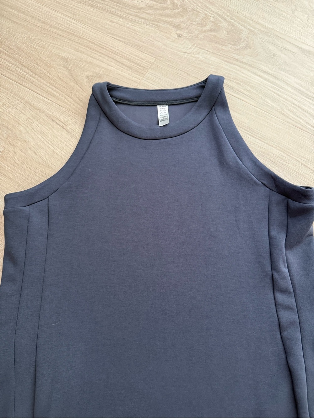 Spanx Air Essentials Tank Midi Dress | Dark Storm Grey | 1X - Picture 4 of 9